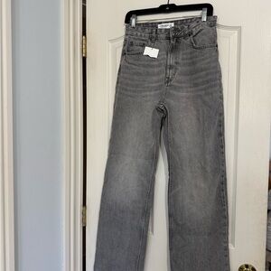 Pull&Bear Straight-Leg Women’s Jeans - Grey Wash